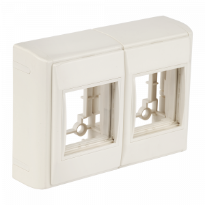 Wall mounting extension outlet box for one Mosaic 45x45 module, white